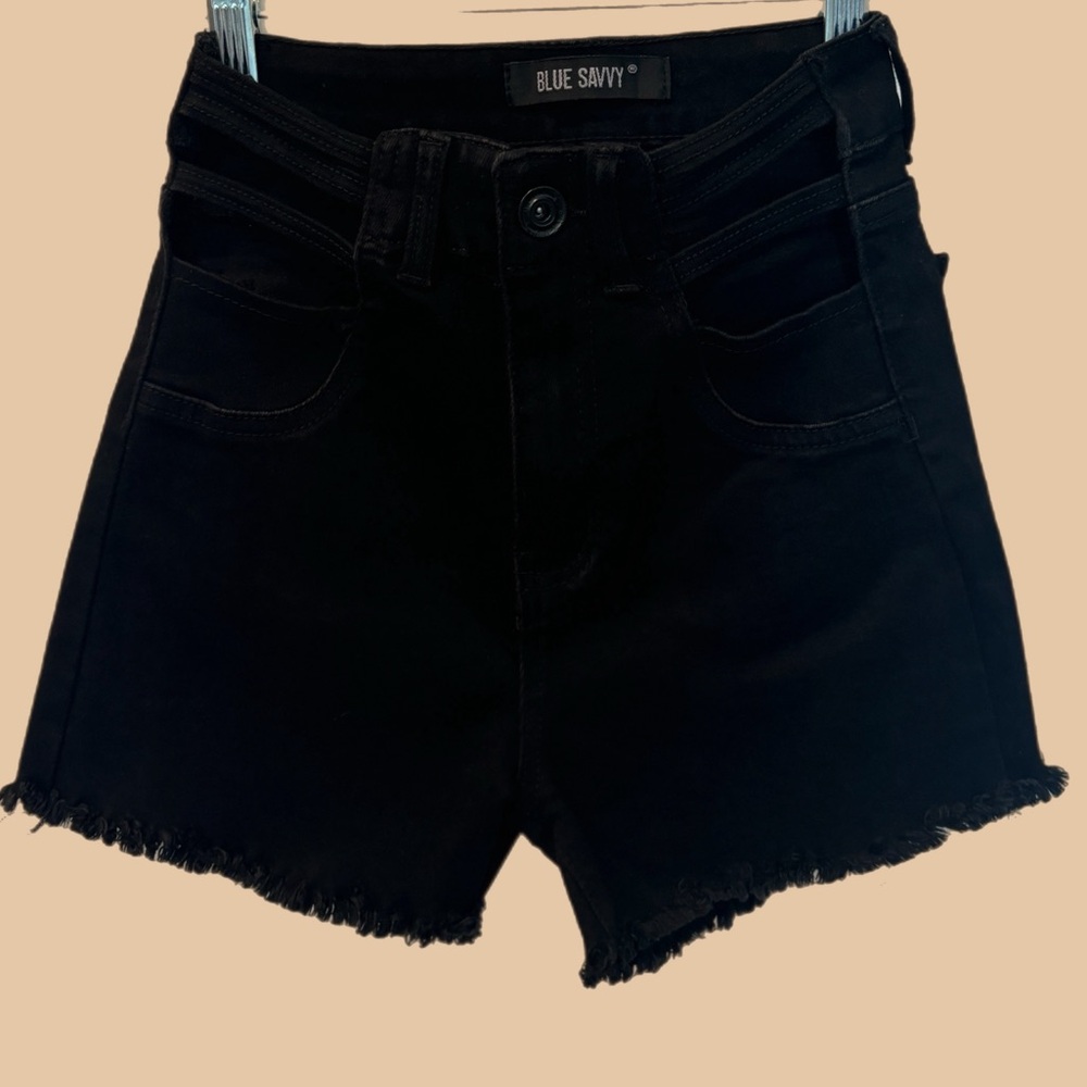 Black High Waisted Shorts